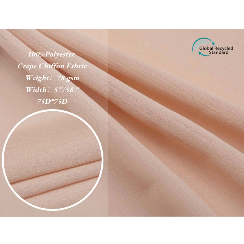Quick-delivery Anti-wrinkle woven plain polyester printed fabric for dress