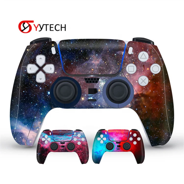 SYYTECH Customizable Game Controller Protective Skin Starry sky Sticker for PlayStation 5 PS5 Video Gamepad Stickers Accessories