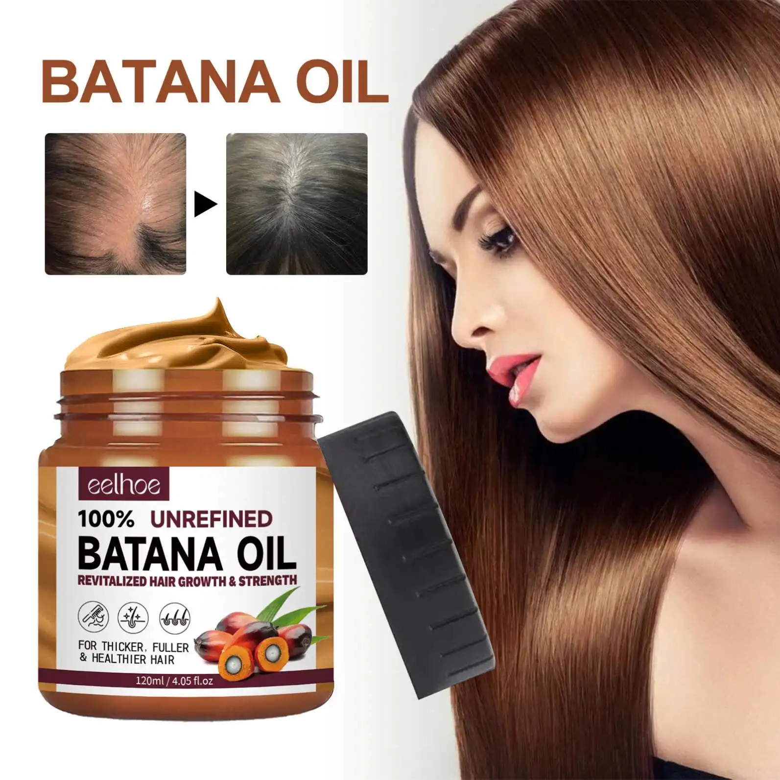 BATANA OIL Moisturizing Smoothing Hair Shine Hydrating Hair Argan Oil Conditioner Hair Mask