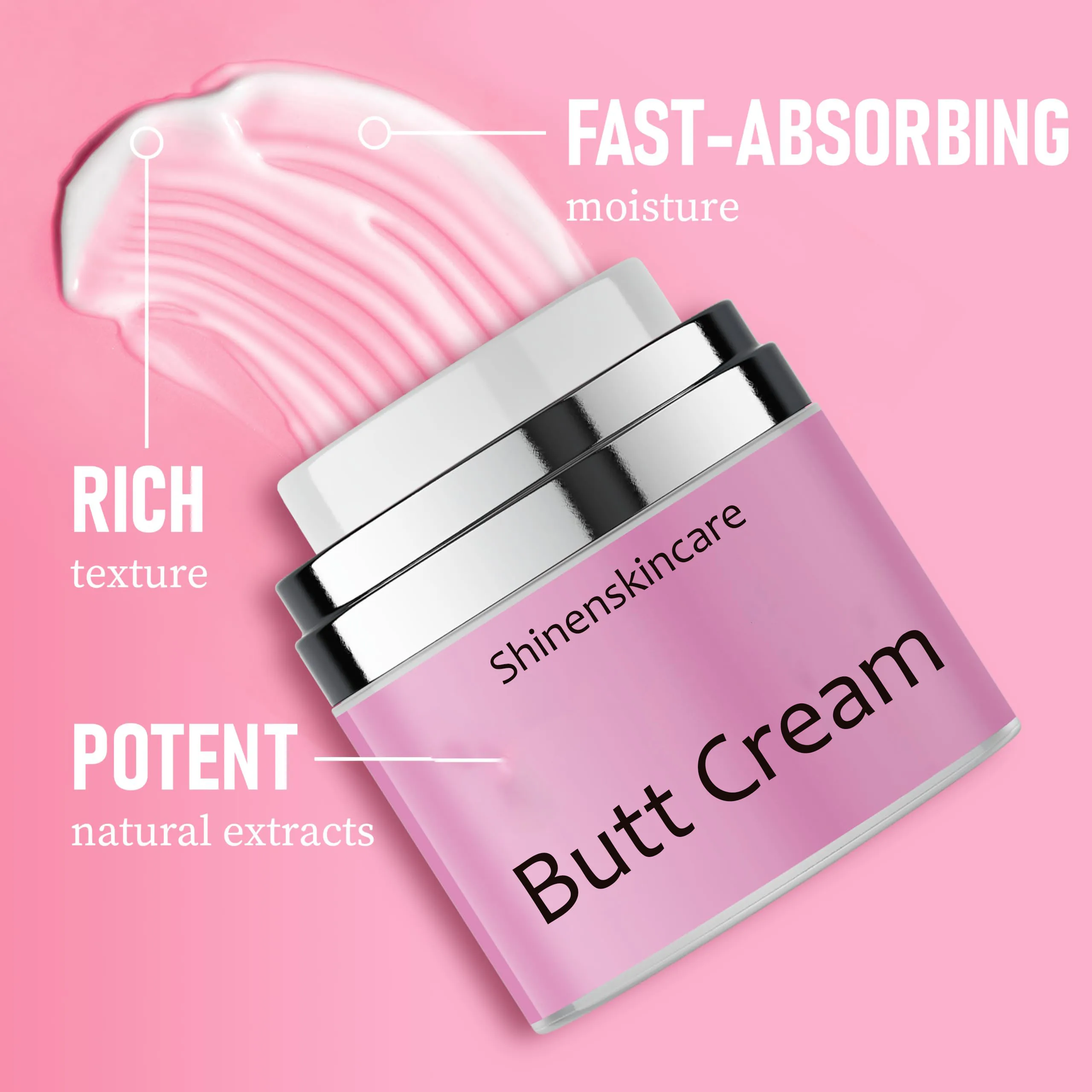 OEM ODM Natural Formula Bigger Buttock Enlargement Massage Hip Up Lift Firming Butt Enhancement Cream