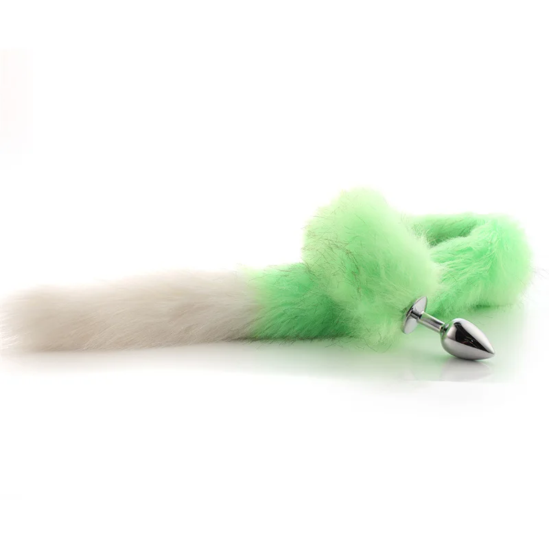 Cosplay Supply Adult 78cm Long Metal Anal Plug Cosplay Couple Flirting Sex Toy Faux Fox Tail sex toys