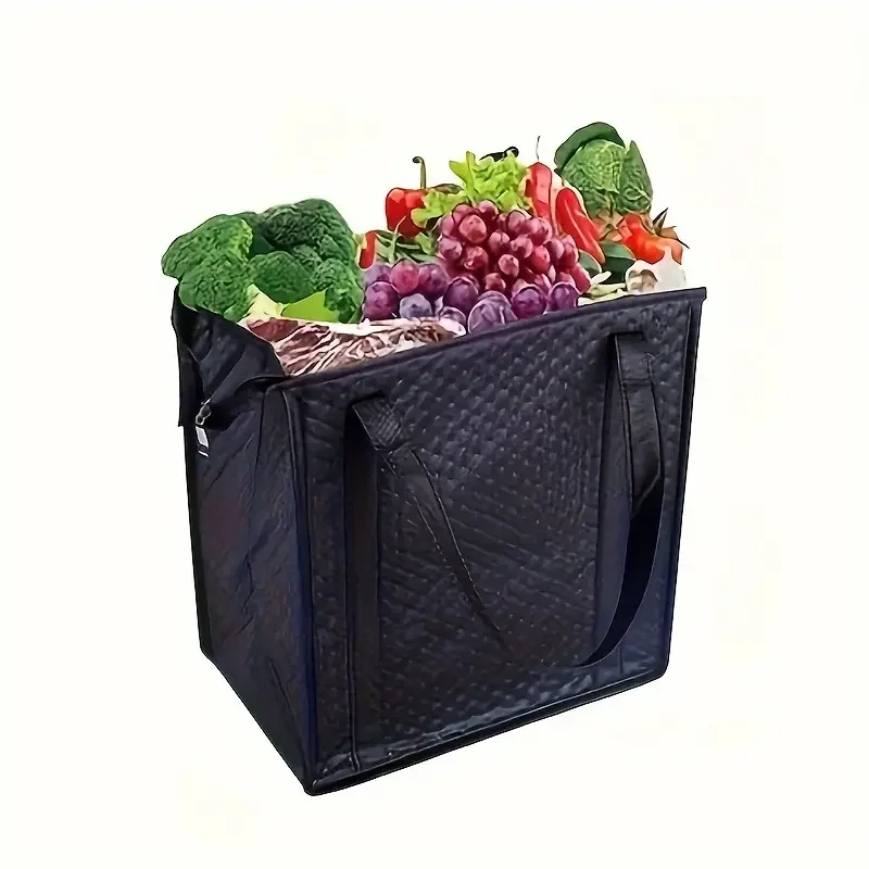 Большой многоразовый кулер для продуктов термопакет покупок экологически чистый пищевой изолированный мешок с алюминиевой фольгой