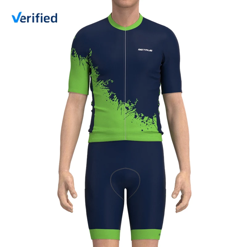 Bicycle Suit Cycling Wear Summer Sublimation Bicycle Sportswear Hot Selling Italian Fabric Professional Men Cycling Clothing Set