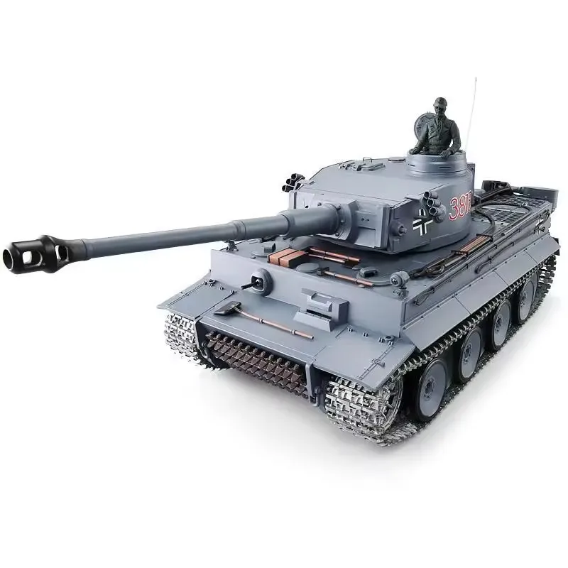 Henglong 1:16 German Tiger I RC Heavy Tank Metal Track Infrared Battle for Custom Modifications