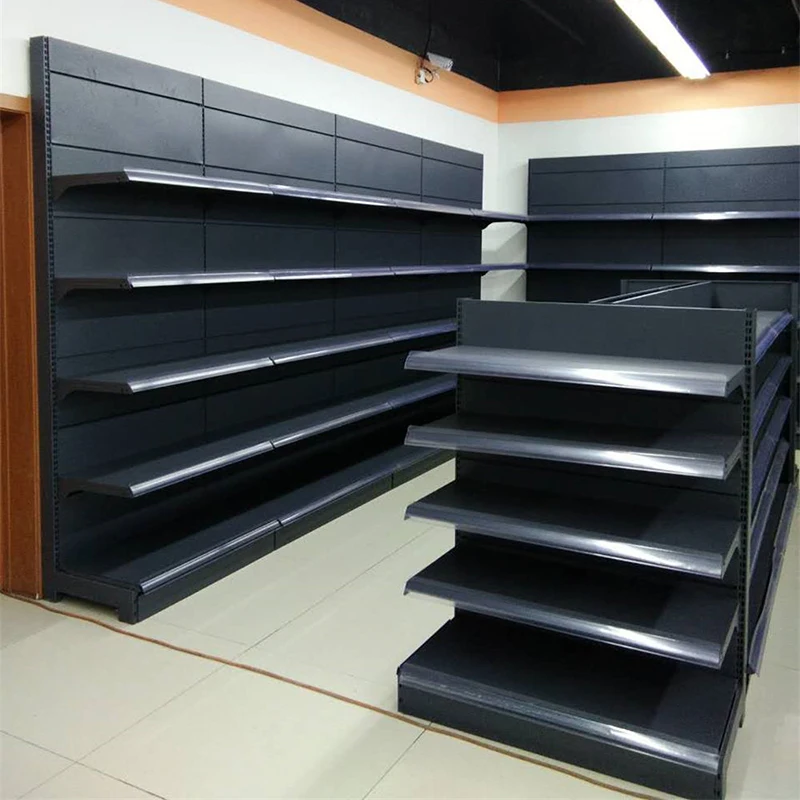 High quality supermarket wooden shelf steel retail store shelf Solid retail display shelf