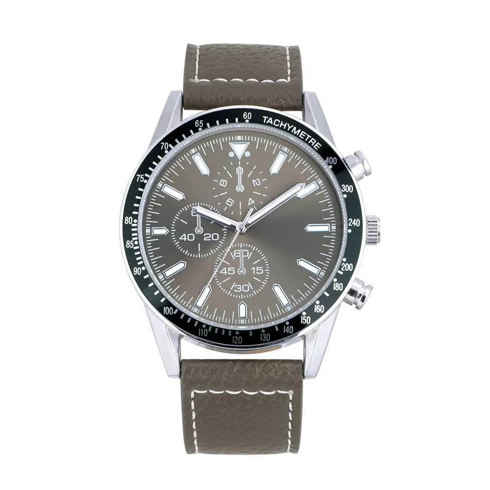 Factory supply mens watch with PU strap and PC21 movemen replic luxury men watches