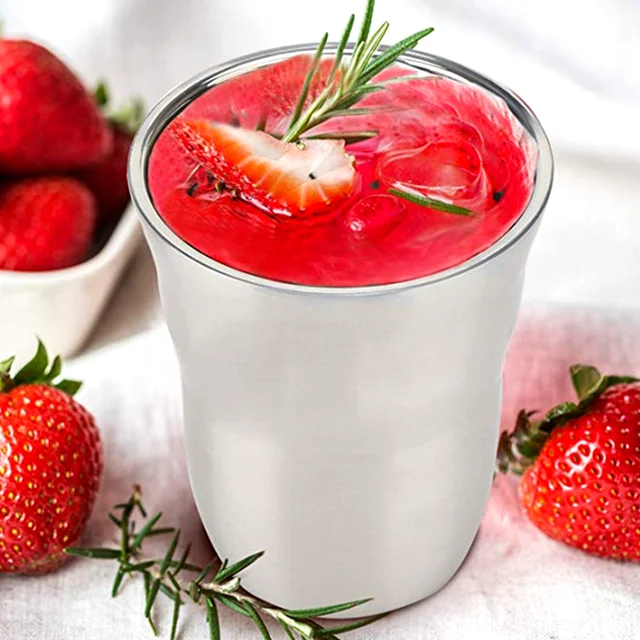 New Product Stainless Steel Double Wall Reusable Coffee Cup Espresso Tea Cup Mug