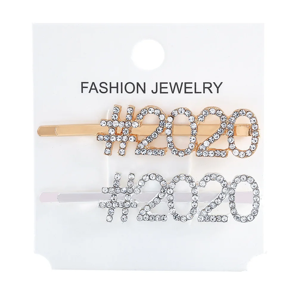 2020 Glitter rhinestone custom letter BRIDE hairgrips hair clip
