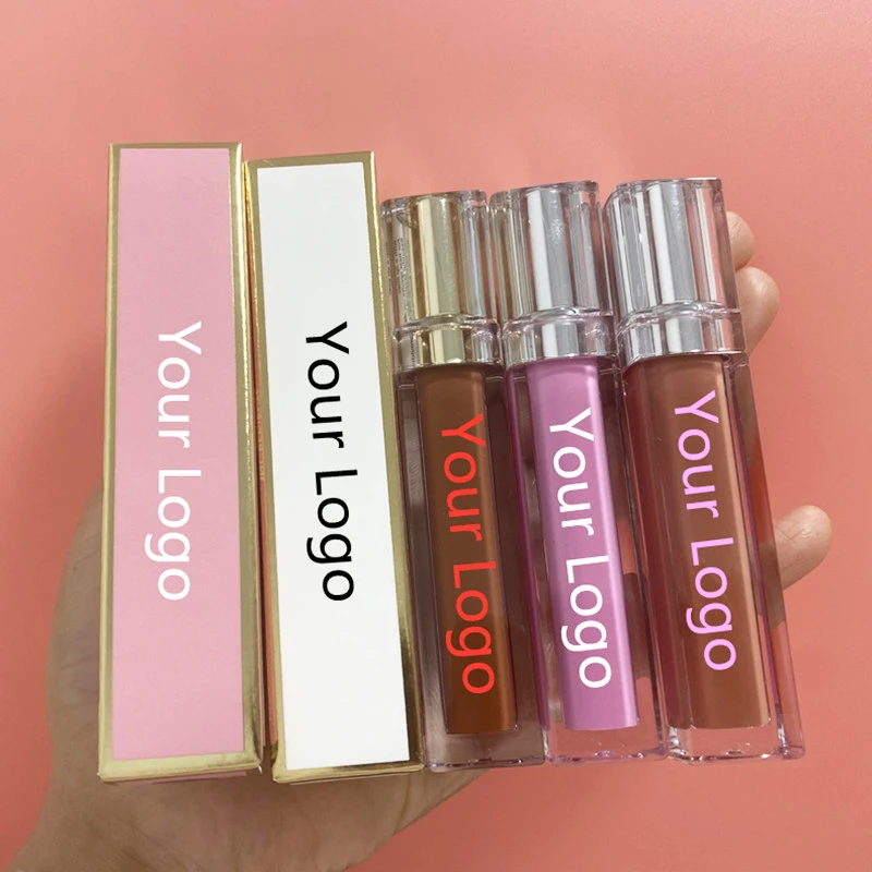 Оптовая продажа, блеск для губ с долговечной фирменной торговой маркой, сделайте свой собственный индивидуальный глянцевый нюдовый блеск для губ, поставщик, матовый блеск для губ для веганов