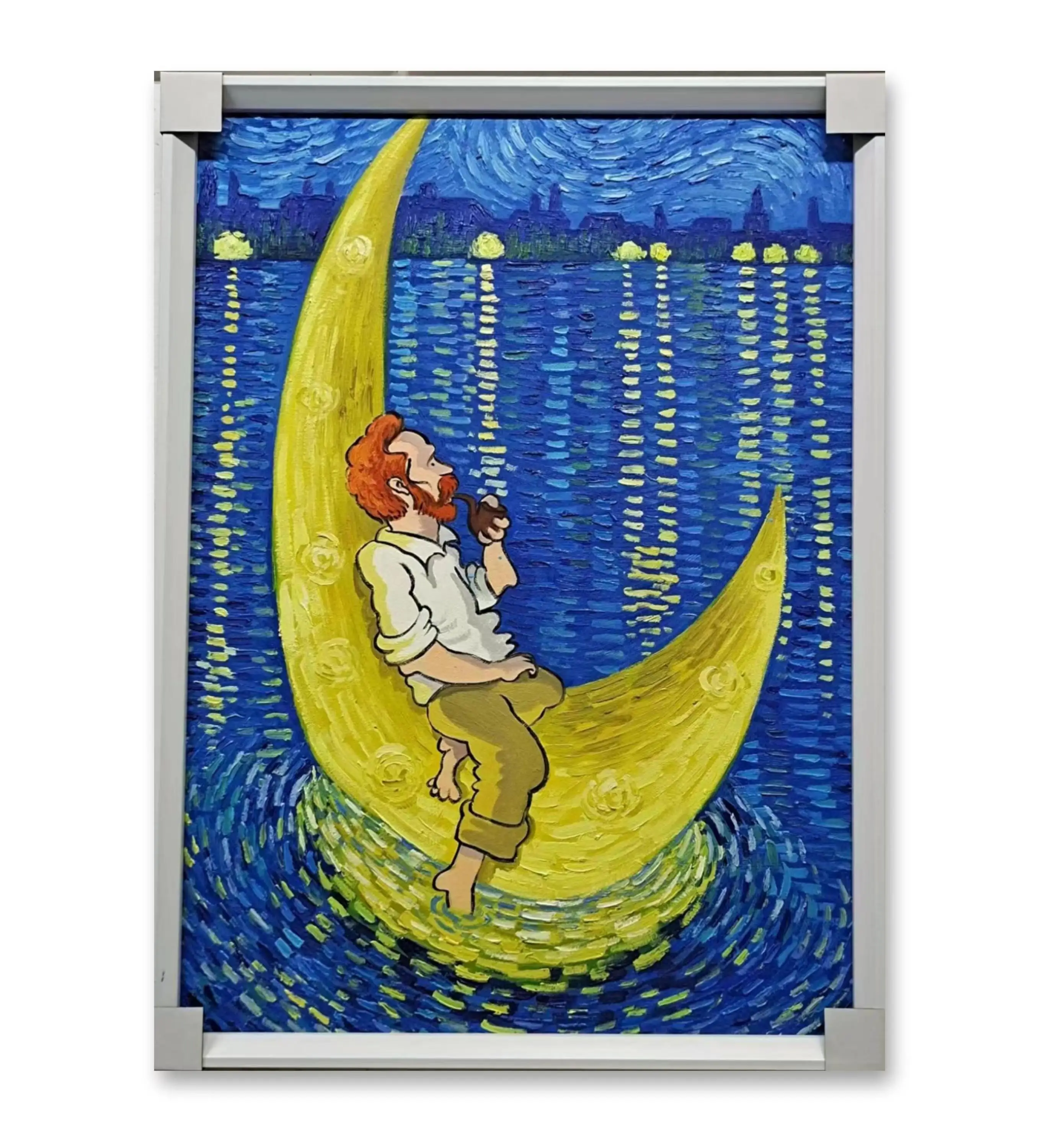 Abstract painting handmade original painting Original Starry Sky series paintings starry Link starry sky