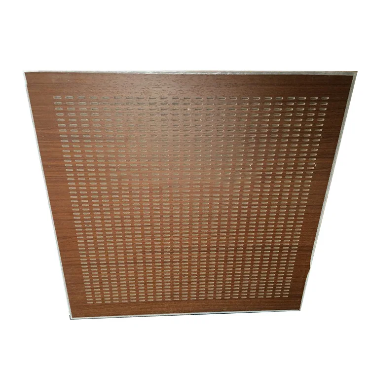 
Wholesale Acoustic Types Gypsum Tile Acoustic Perforated Panel Holes Ceiling 