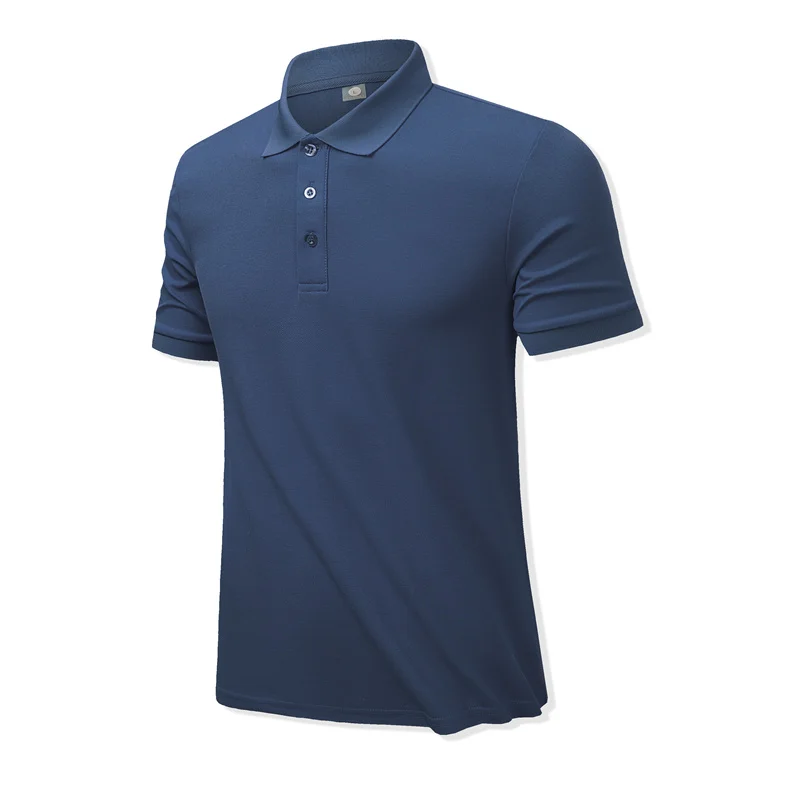 Custom logo short sleeve Breathable golf polo shirt dry fit Summer Quick drying golf clothing
