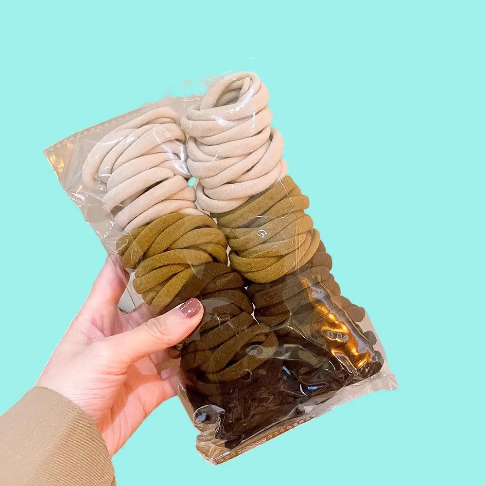 RSB 5cm Hair Tie Colourful Hair Tie No Damage Spandex Nylon Elastic Hair Tie