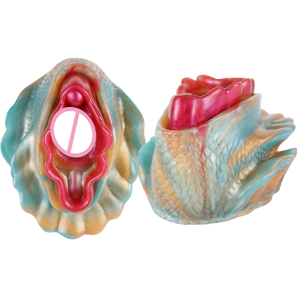 GEEBA Liquid Silicone Blue Flame Male Masturbator Aircraft Cup  For men Pussy Dolls