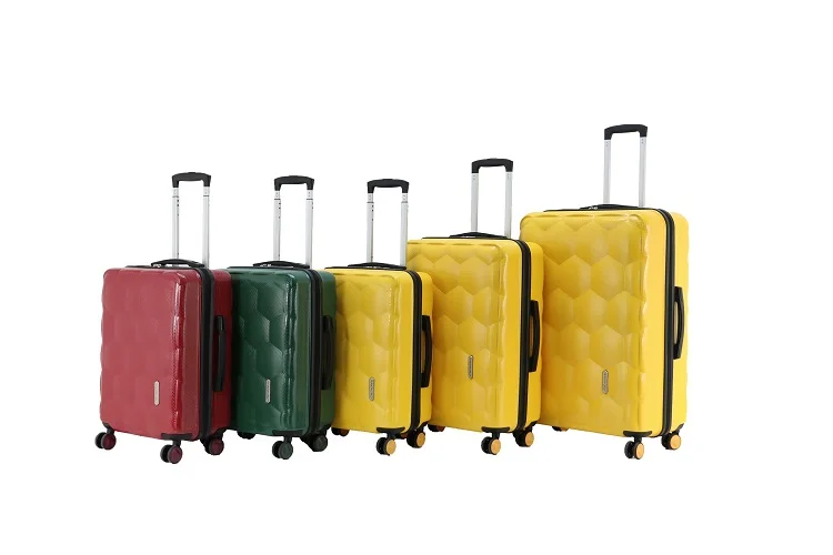 Fashion 20 24 28 inch ABS PC Shiny Film Hard Shell Luggage Cabin Trolley Bags Travel Suitcase Young Lady Woman Luggage