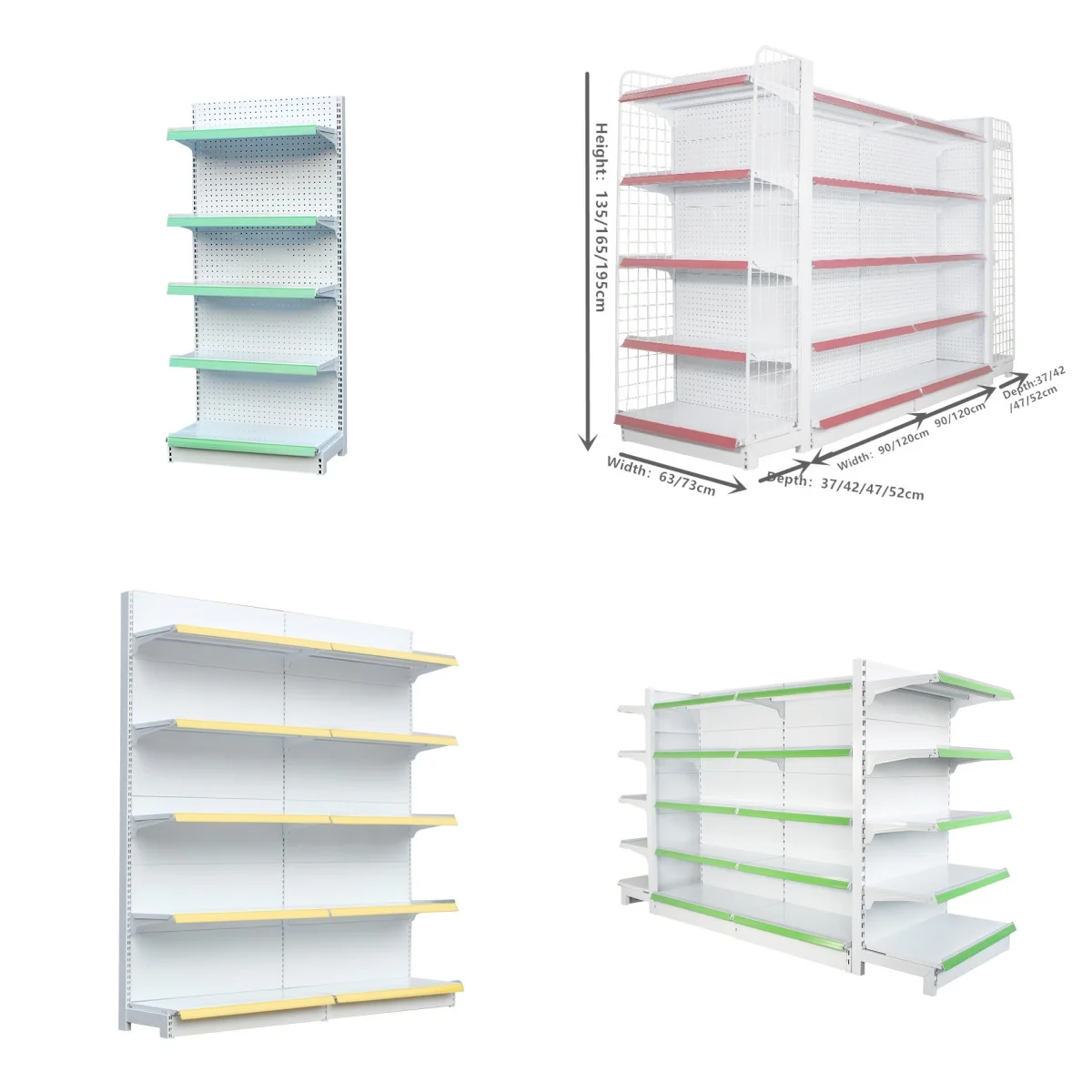 PFT Custom gondola shelving double-sided rack supermarket shelves design pharmacy shelves for retail store