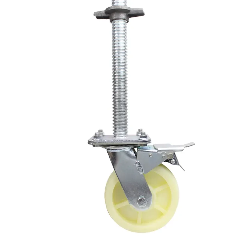Scaffolding Caster Wheel Jack Base Industrial 6 Inch Scaffolding Caster Wheel With Break For Scaffolding