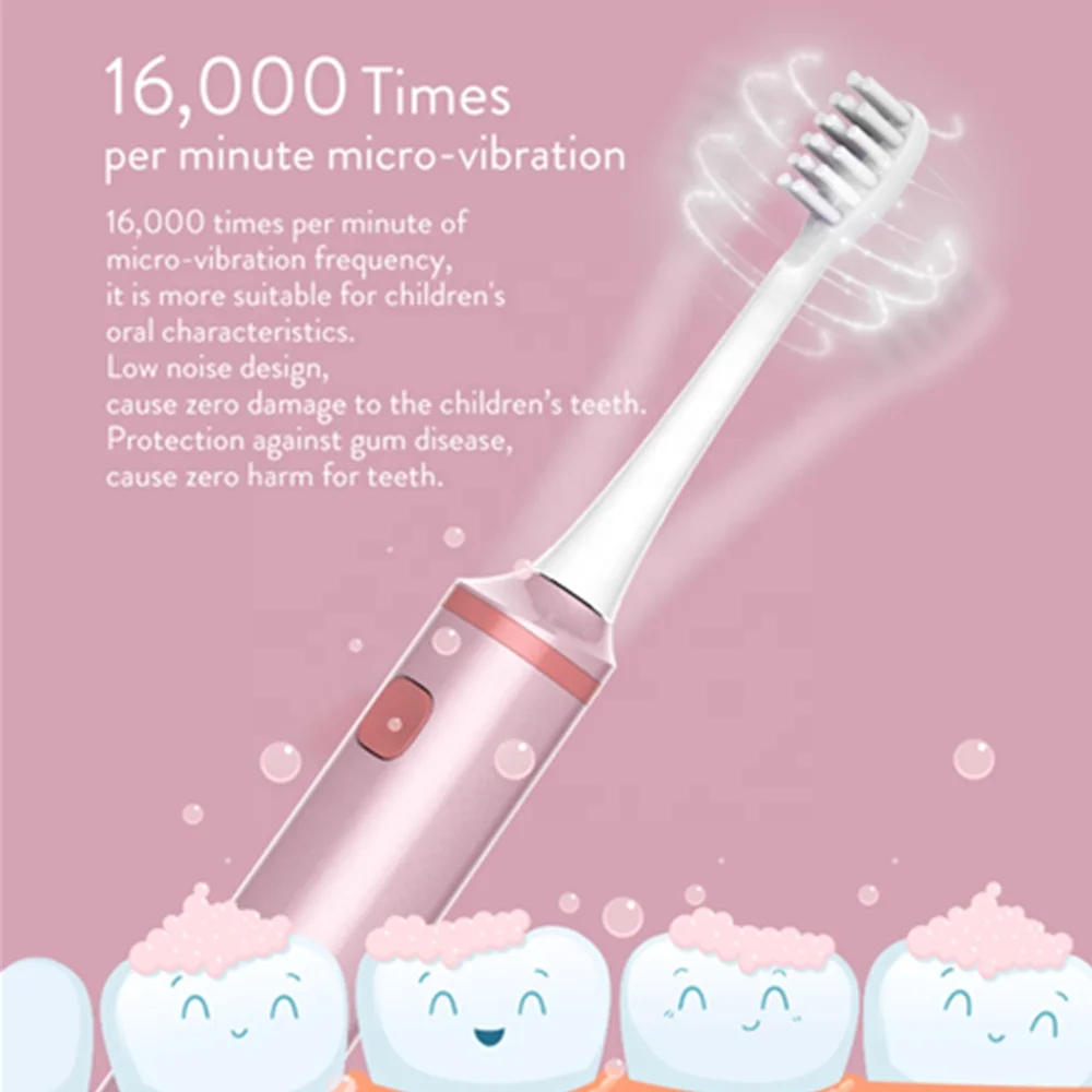 
Kids Powerful Ultrasonic Sonic Electric Toothbrush USB Charge Rechargeable Tooth Brushes Washable Electronic Whitening Teeth 