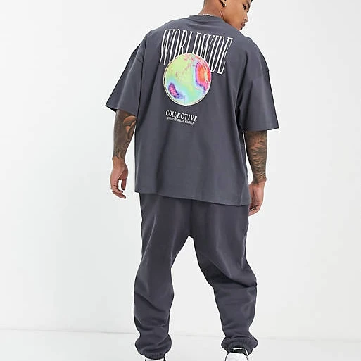 custom baggy unisex 100% cotton blank overs t shirt heavy cotton 280 gsm cotton embroidery oversized tshirt