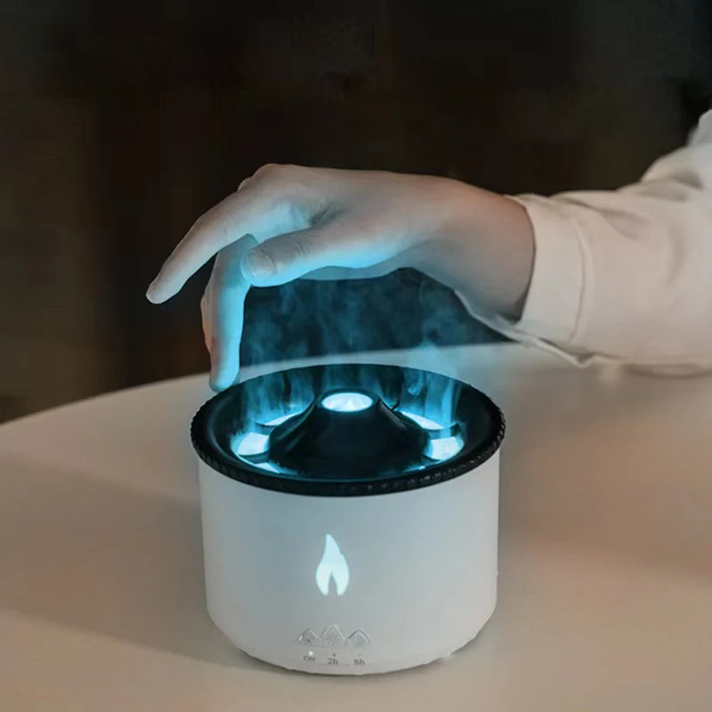 2022 Новый Популярный портативный 130 мл Usb Volcano красочный увлажнитель воздуха диффузор светодиодный с ароматом