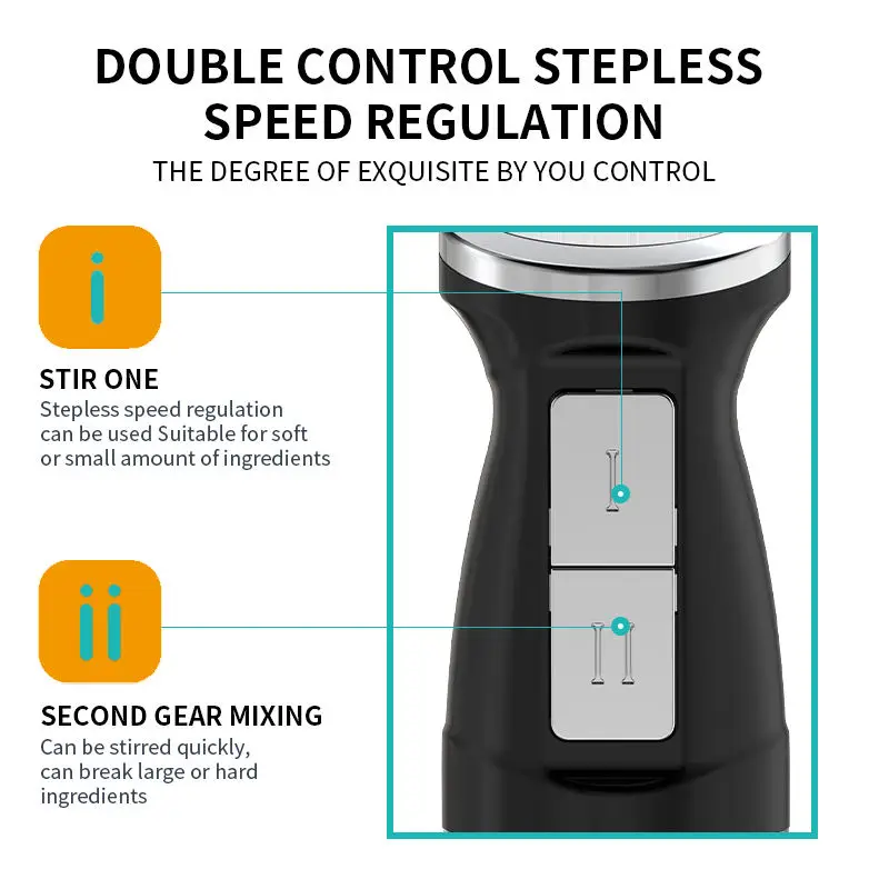 Economical Hand Blender 4 In 1 Set Industrial Mixer Chopper Immersion Stick Blender