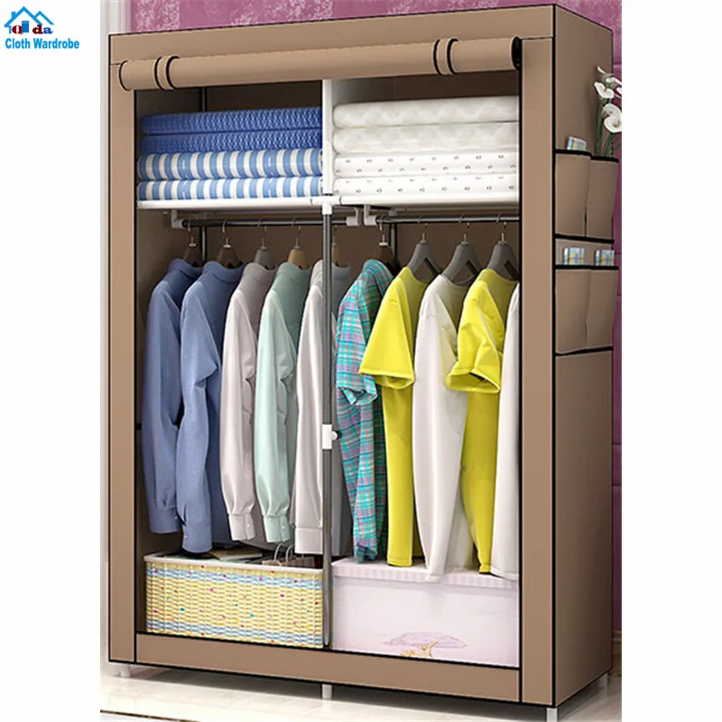 
Multi-purpose cloth armoire storage closet high quality cheap folding closet wardrobe 