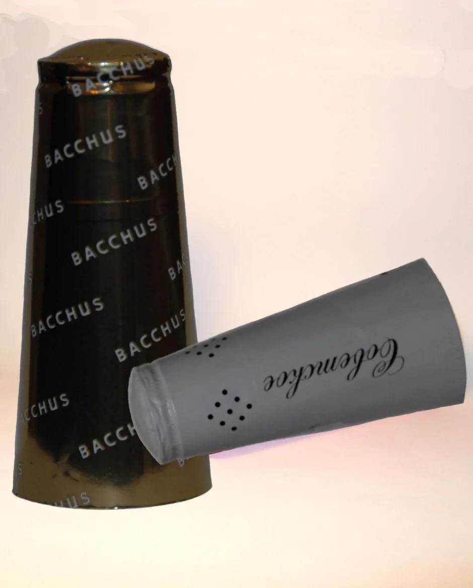 Decorative made of aluminum foil capsule for champagne