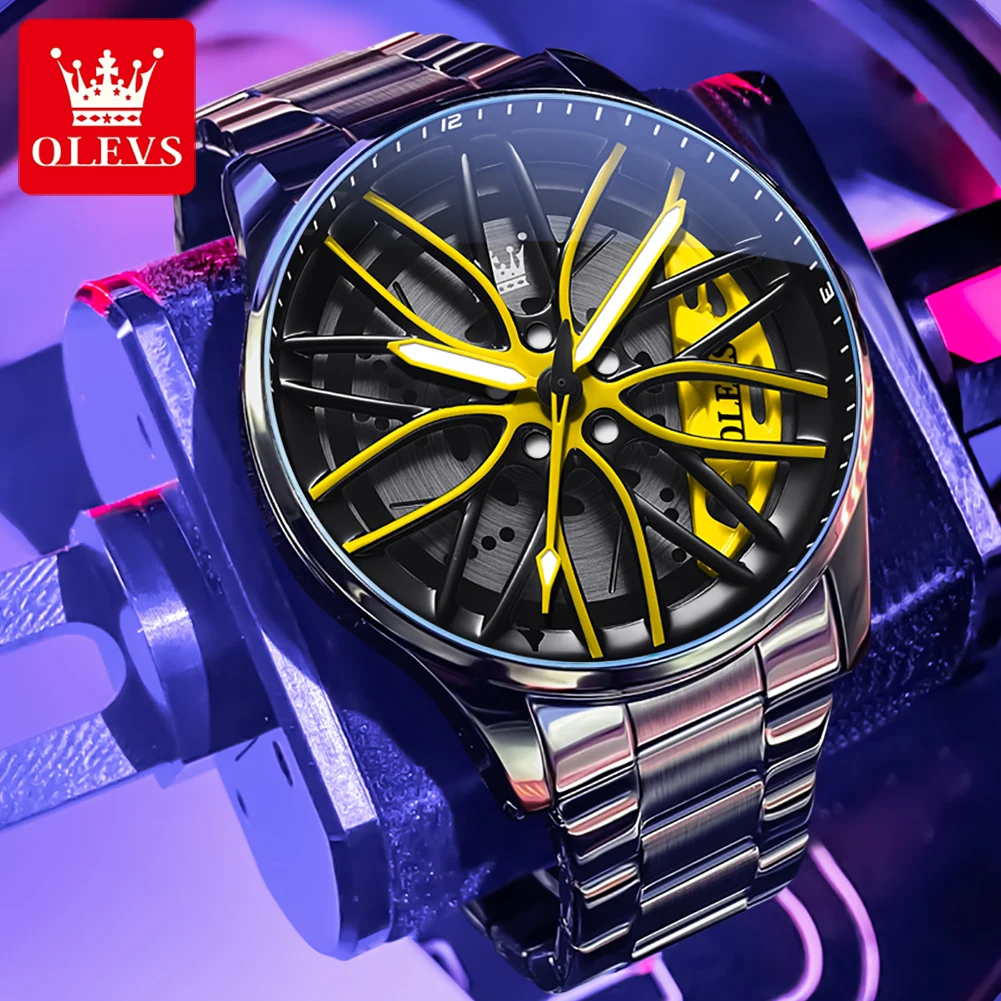 OLEVS 9937 High Quality  Quartz Watch Luxury Popular New Style Waterproof Leather Band Watches Ladies men Quartz Wristwatches