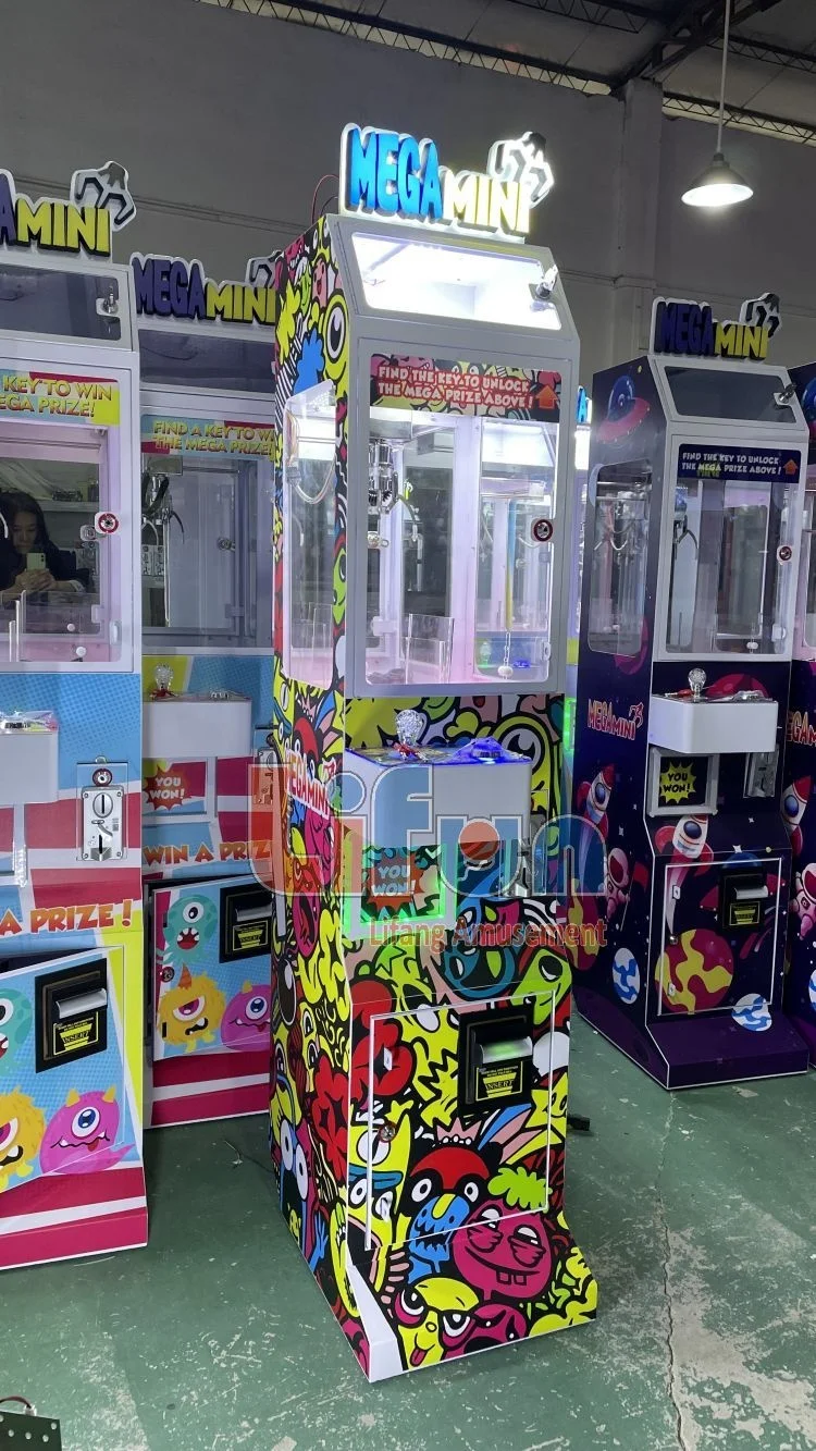 Lifun Rainny Toy Crane Machine Coin Operated Mini Doll Vending Gamer Mini Claw Machine With Bill Acceptor
