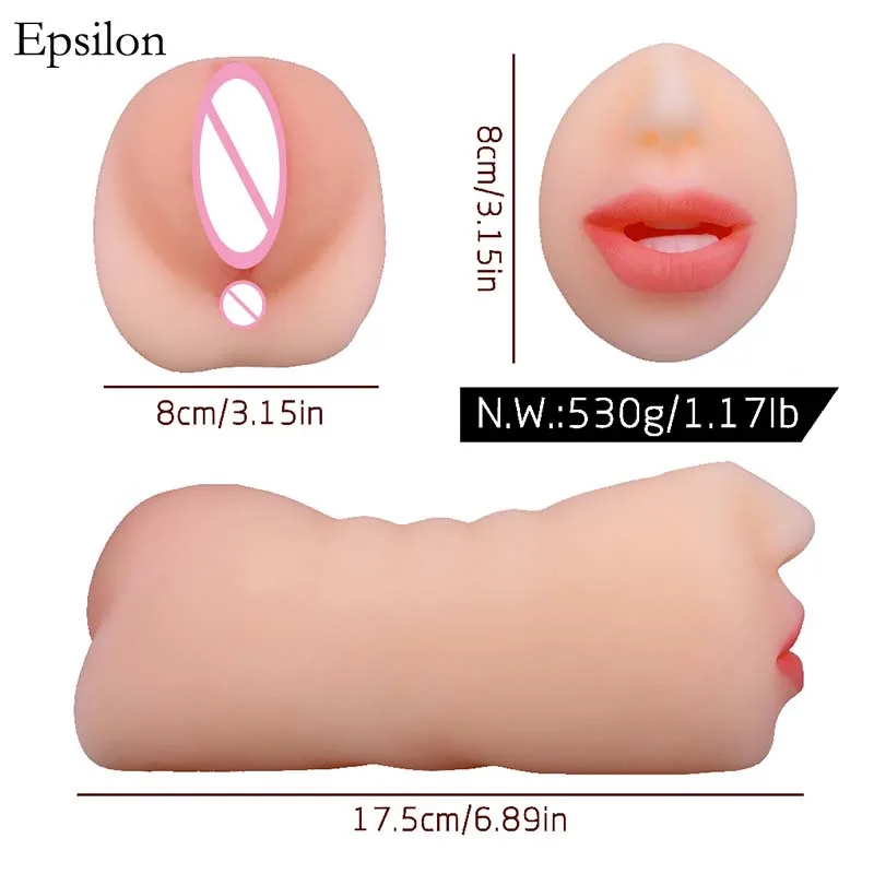 
Epsilon fashion light cheap anal masturbation artificial vagina masturbation cup vibrating portable mini sex toys pussy vagina 