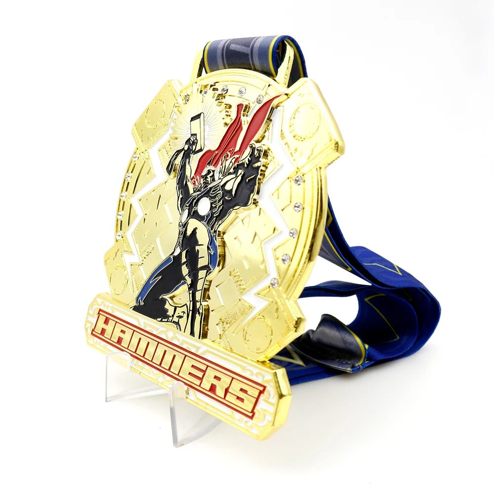 Design Your Own Custom Gold Silver Bronze Metal Zinc Alloy Archery Medals 3D Shooting Race Participation Medal With Ribbon