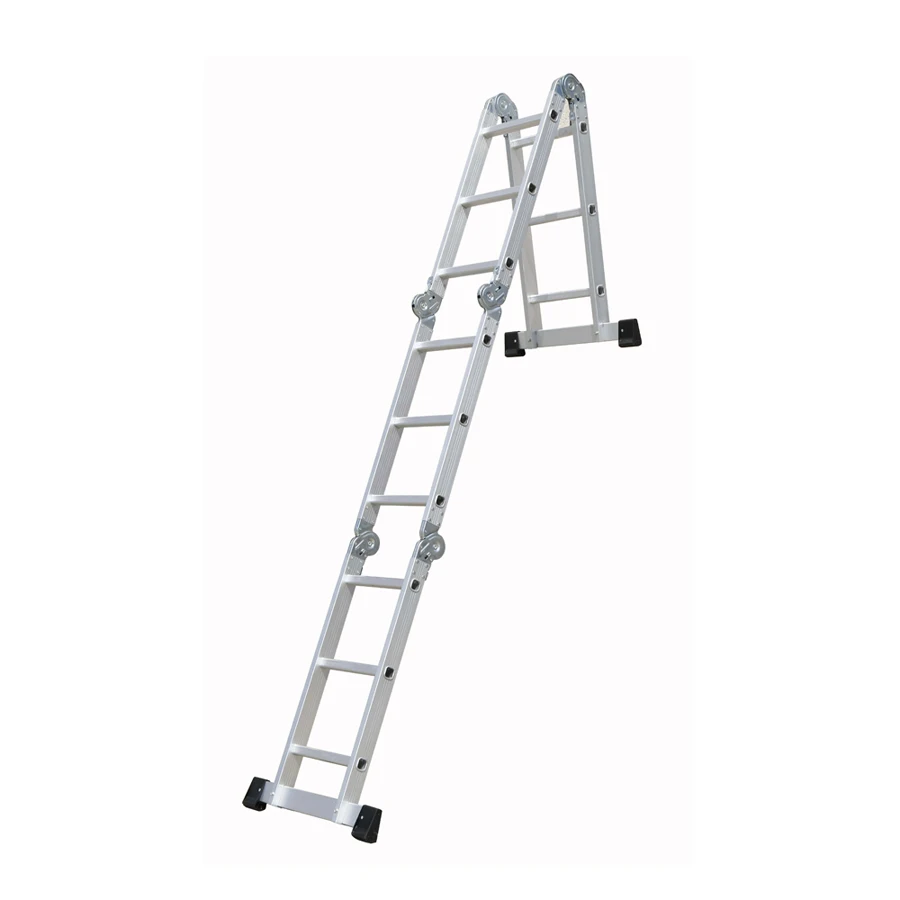 ladder aluminum Multi-purpose Ladder Durable 4x3 Compact Aluminum Ladder Foldable