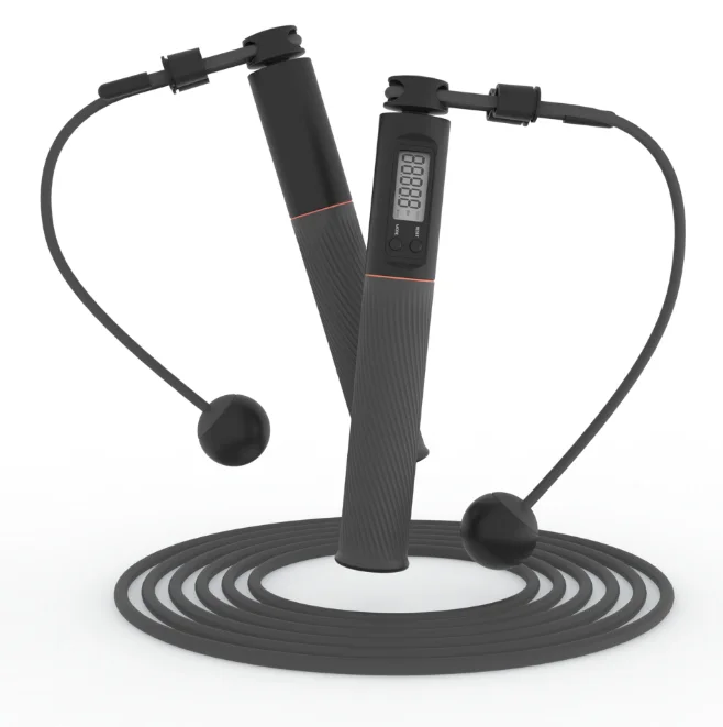 Jump Rope with Counter Weighted Jump Rope for Fitness Adjustable Length Skipping Rope with Calorie Counter