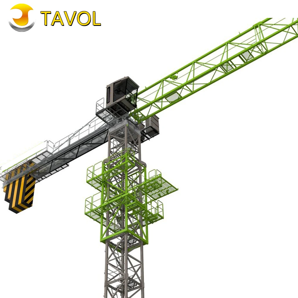 Construction Topless Building Flat Top Topkit Jib Luffing Self Erecting Tower Crane
