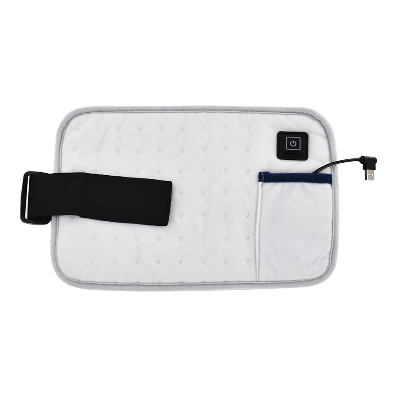 Hot Compress Selling Belt With Wireless Electric Lumbar Pain Relief Back Massager Belt Usb Red Light Heated Waistband