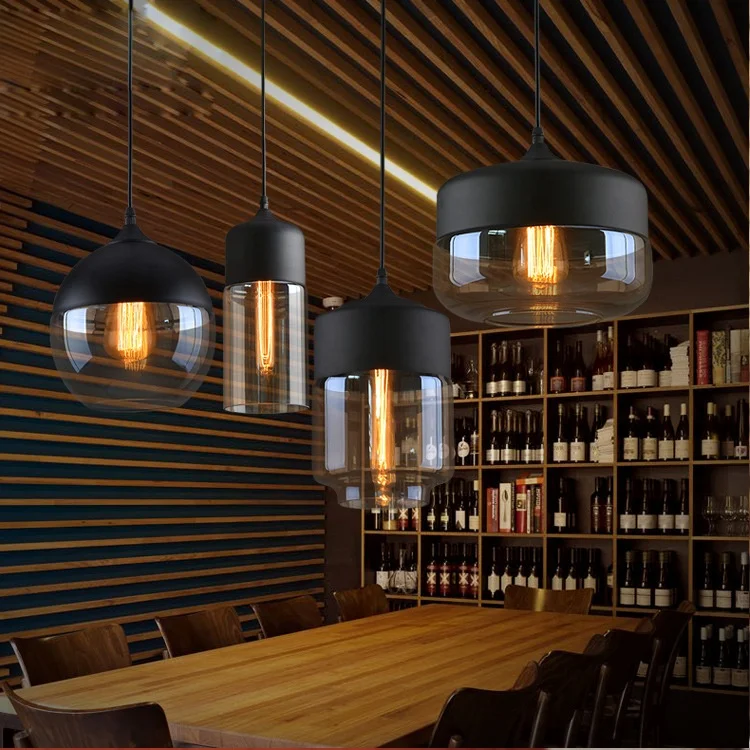 American Nordic Modern Design Balcony Glass Lamps Hanging Led Chandelier Pendant Lamp