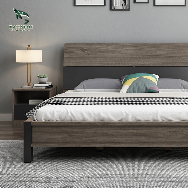 Современные односпальные и двухместные деревянные кровати с ящиками, наборы мебели для спальни в отеле