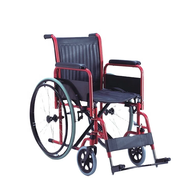 Factory manufacturers price standard basic folding manual wheelchair for disabled