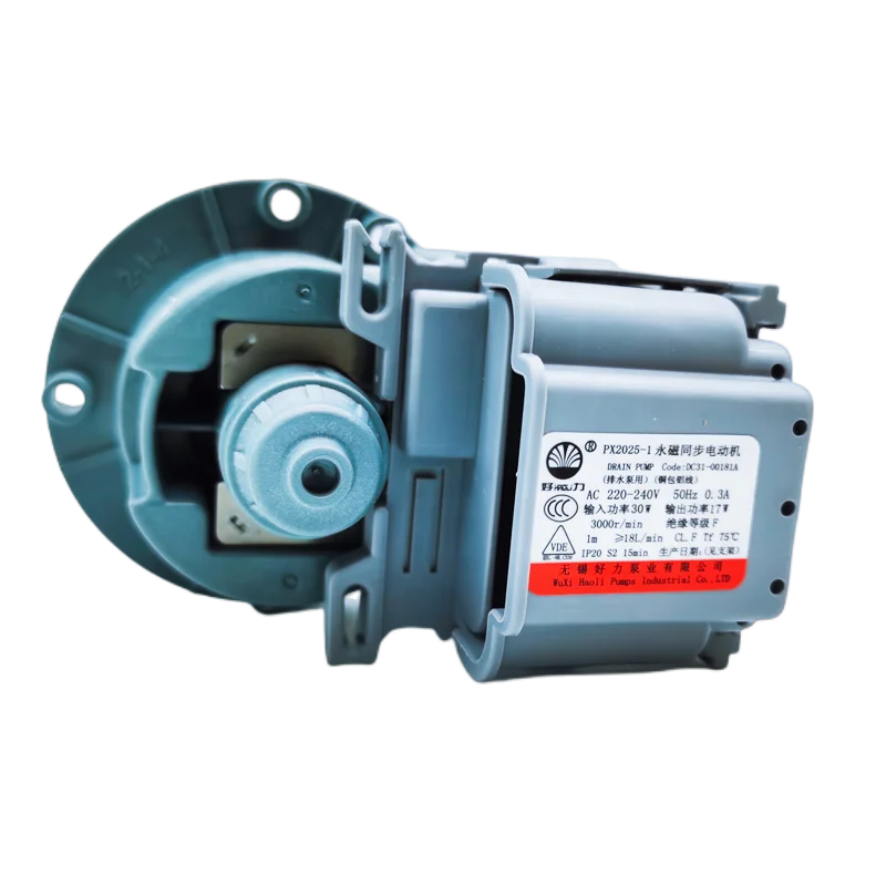 Surmount Hot Sell High Quality washing machine part 220V 240V 30W 50Hz DC31-00181A PUMP Motor for SAMSUNG