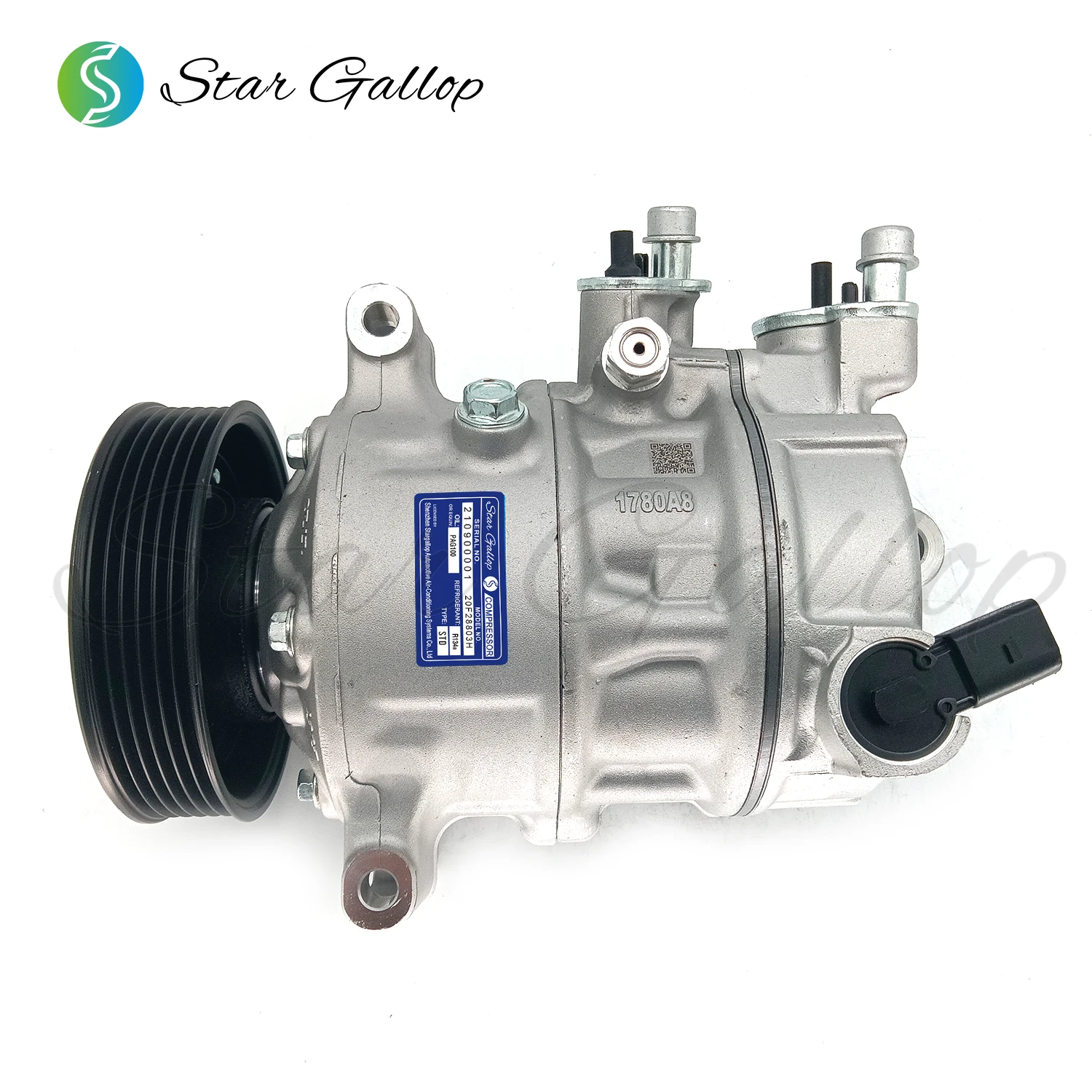 Компрессор кондиционера PXE16 1,8 t/2,0 12 В 6PK, подходит для Volkswagen Sagitar R134A 5K0820803J Audi Q316 1,4 T A3