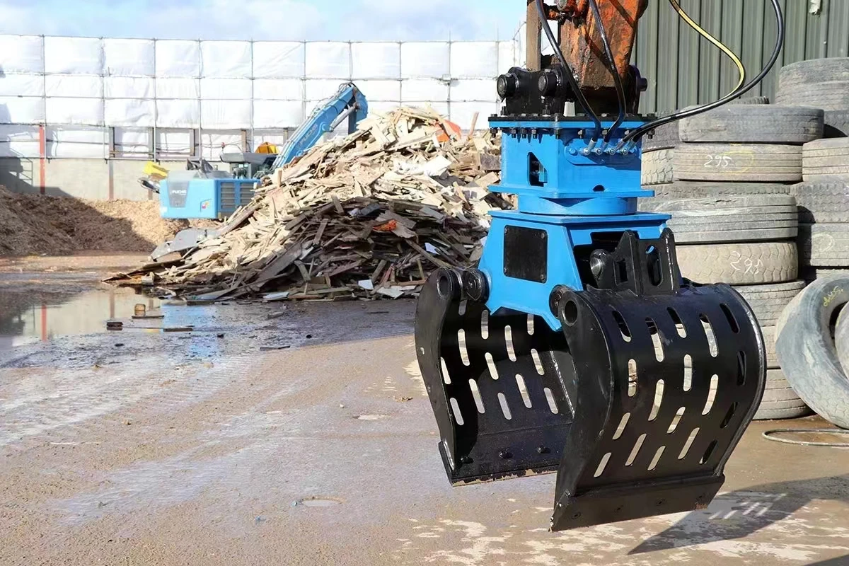 HOMIE Hydraulic Separator Clamp,Rotary Sorting Clamp for 2ton to 30ton Excavator