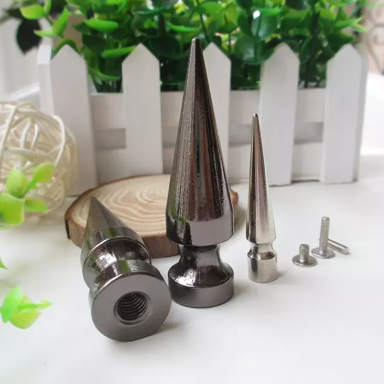 solid brass punk tree spikes screw back 9x50mm