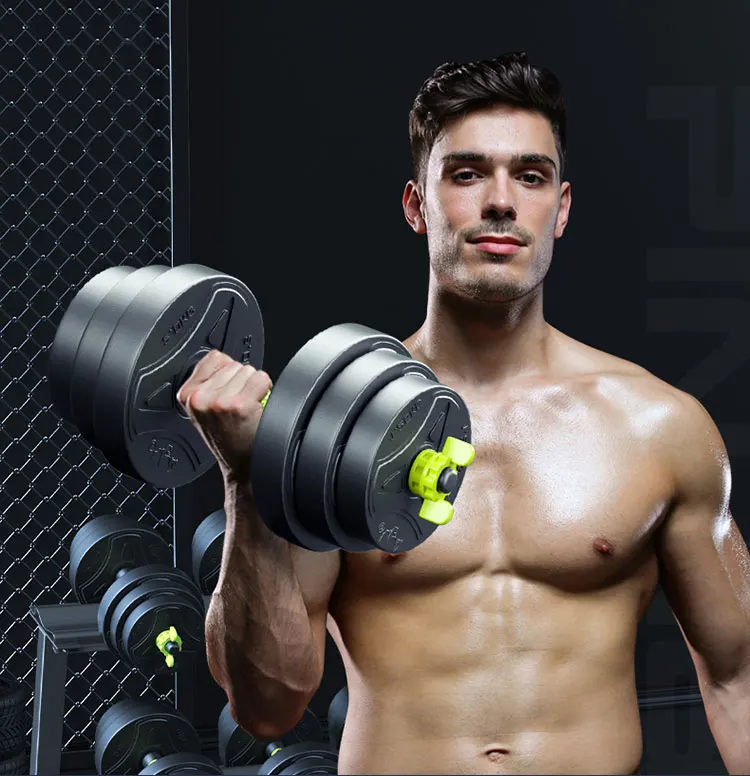 PJ Household Weights Gym Fitness Equipment Kettlebell 40kg Free Weights Dumbbell Adjustable And Barbell Set For Body Building