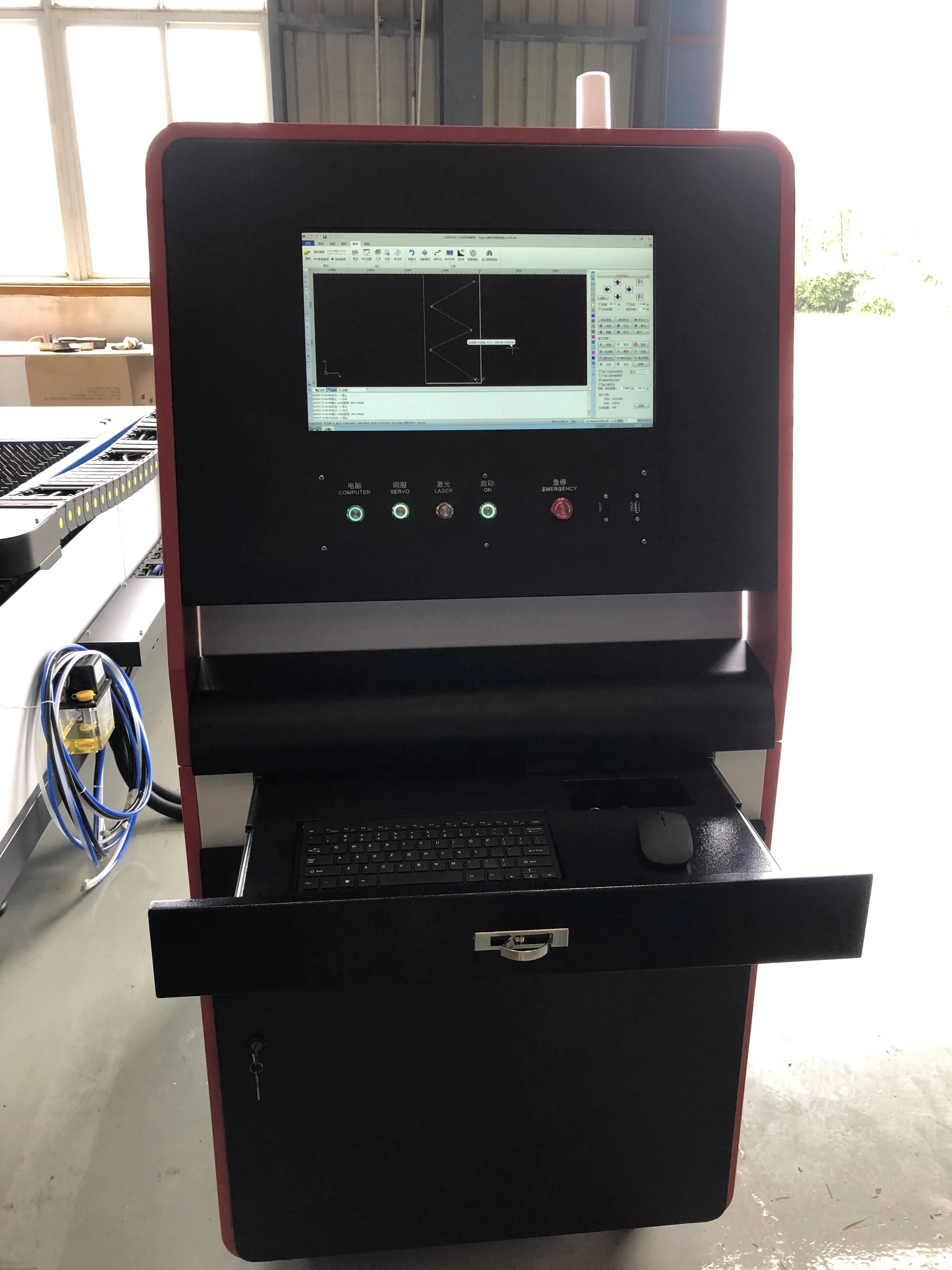 1000W 2000W 3015 4020 6020 Large Enveloping High-speed Fiber Laser Cutting Machine For Cutting Metal Plates