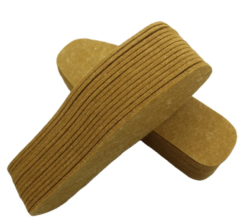 Customized cheap price friendly 100% wool felt shoe insole from Wool insole