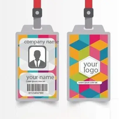 No chip Custom design cheap  no Photo id PVC card Student visitor event Employee Access control business magnetic qr code Card