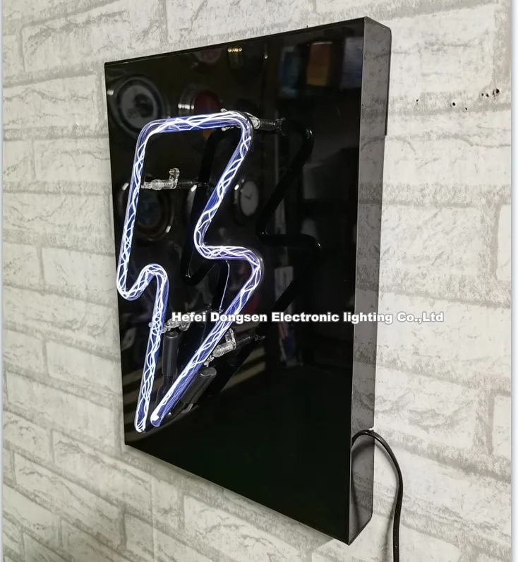 Hand make decoration glass neon sign New item Lightning neon