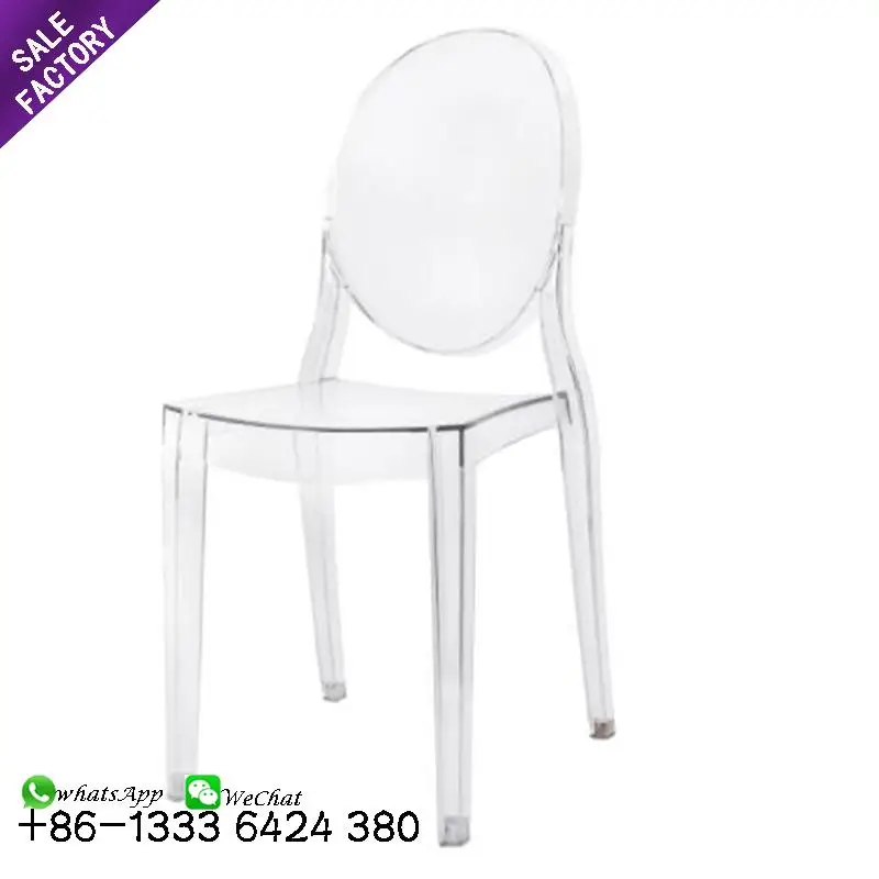 Hot Selling Stacking Wedding Event Outdoor Furniture Transparent Clear Glass China Acrylic Chair Custom