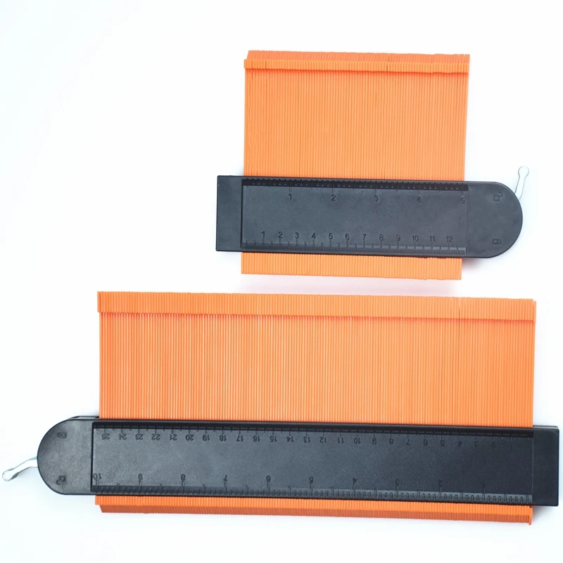 
Factory Directly Amazon hot 10 inch And 5 inch Combine Plastic Widen Contour Gauge With Metal Lock contour duplicator gaugue 