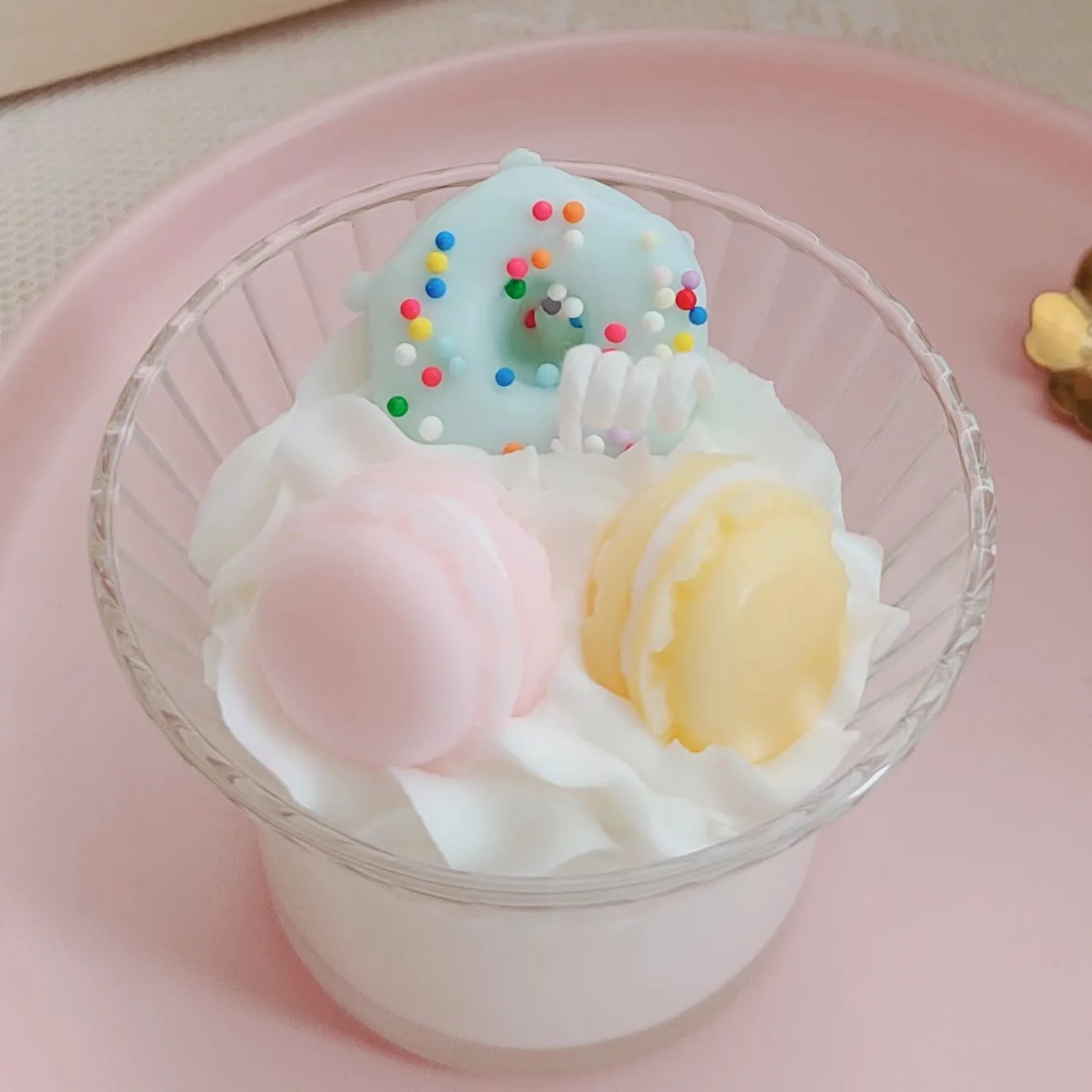 Hot Sale Scented Wedding Gift 2024 New Cute Scented Deodorized Candles Long Burning Soy Wax Dessert Candle